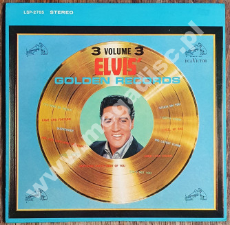 ELVIS PRESLEY - Golden Records Volume 3 - US RCA Victor ('old style') 1963 STEREO 1st Press - NEAR MINT VINTAGE VINYL