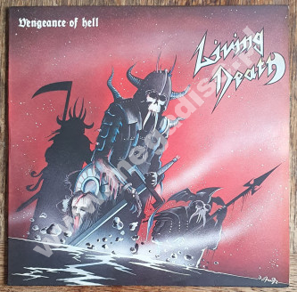 LIVING DEATH - Vengeance Of Hell - BELGIAN Mausoleum 1984 1st Press - NEAR MINT VINTAGE VINYL