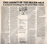BIG JOE WILLIAMS - Legacy Of The Blues Vol. 6 - POL 1st Press
