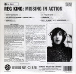REG KING - Missing In Action - SINGIEL 10'' - UK Limited Press - POSŁUCHAJ - OSTATNIA SZTUKA