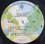 FRANK ZAPPA - Zoot Allures - US Warner Bros. 1976 1st Press - NEAR MINT VINTAGE VINYL