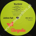 JETHRO TULL - War Child - UK Chrysalis ('green') 1974 1st Press - NEAR MINT VINTAGE VINYL